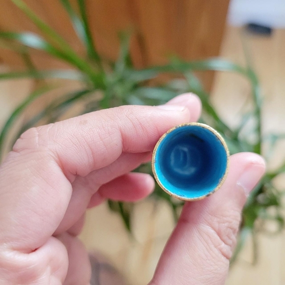 *RARE* Vintage Cloisonne Bird Duck Thimble - Picture 8 of 8